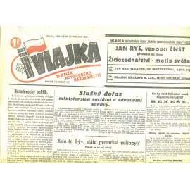 Vlajka, ročník IX., číslo 127/1939. Deník nového národovectví (noviny, kolaborace, Protektorát)