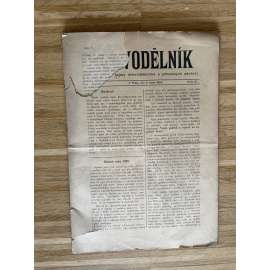 Kovodělník, ročník IV., číslo 13-24/1899 (staré noviny, odbory, levicová literatura) Časopis hájící zájmy dřevodělnictva a příbuzných odvětví