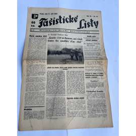 Fašistické listy, ročník IV., číslo 18/1934. Oficielní list Národní obce fašistické (noviny, pravicová literatura, 1. republika)