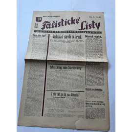 Fašistické listy, ročník VI., číslo 21/1936. Oficielní list Národní obce fašistické (noviny, pravicová literatura, 1. republika)