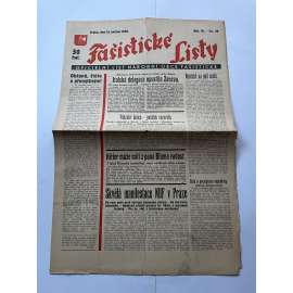 Fašistické listy, ročník VI., číslo 20/1936. Oficielní list Národní obce fašistické (noviny, pravicová literatura, 1. republika)