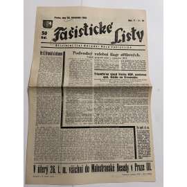 Fašistické listy, ročník V., číslo 27/1935. Oficielní list Národní obce fašistické (noviny, pravicová literatura, 1. republika)