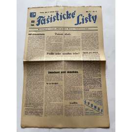 Fašistické listy, ročník V., číslo 9/1935. Oficielní list Národní obce fašistické (noviny, pravicová literatura, 1. republika)