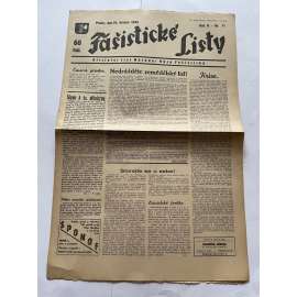 Fašistické listy, ročník V., číslo 11/1935. Oficielní list Národní obce fašistické (noviny, pravicová literatura, 1. republika)