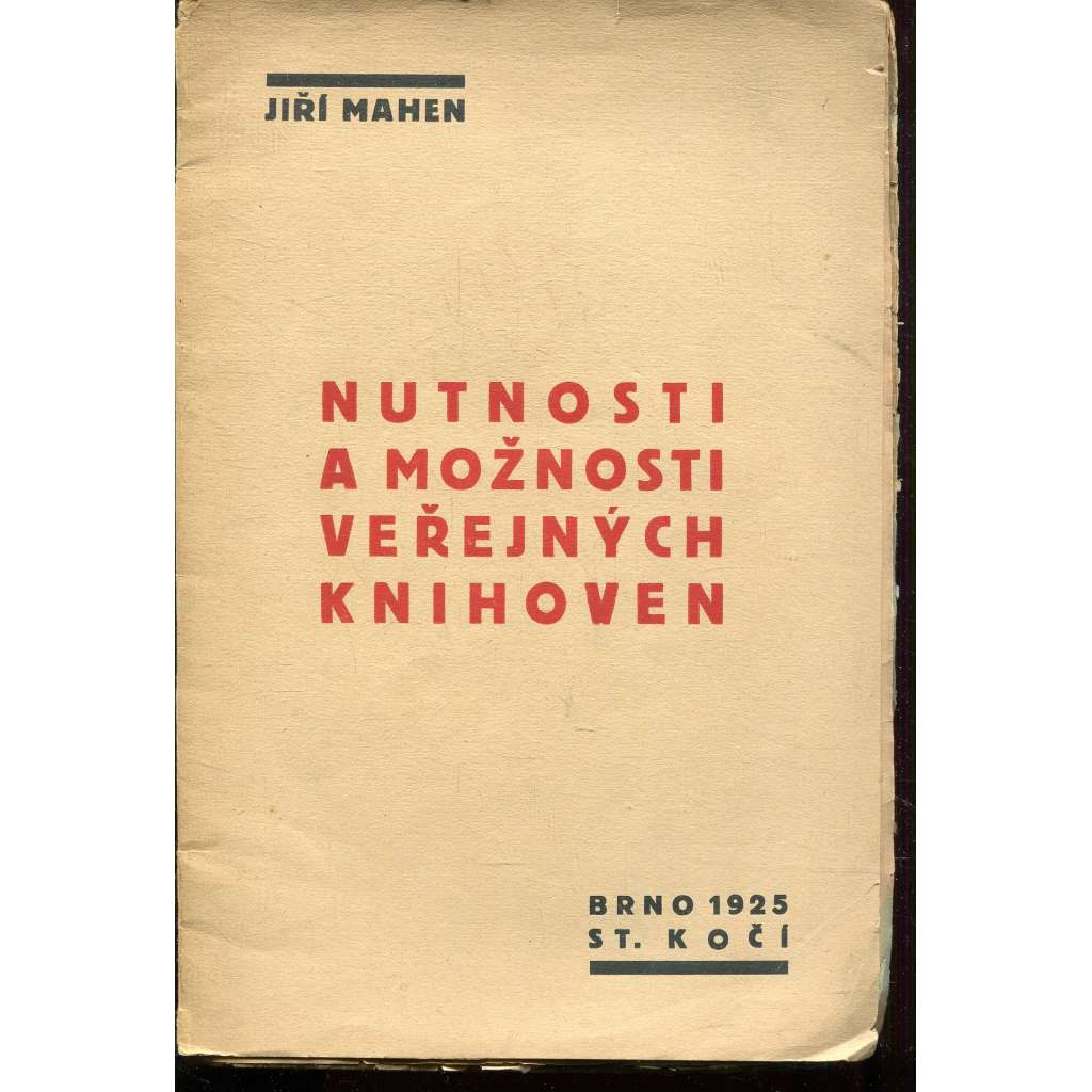 Nutnosti a možnosti veřejných knihoven (Veřejné knihovny)