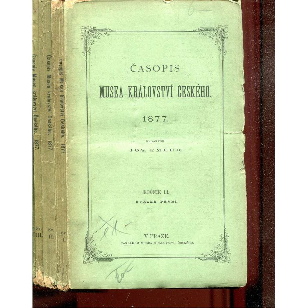 Časopis Musea království Českého, ročník LI., svazek I.-IV./1977