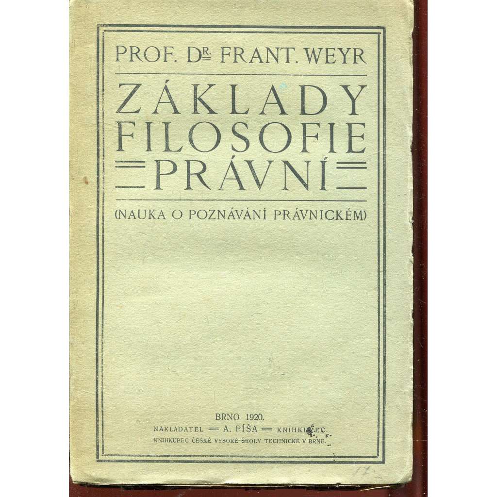 Základy filosofie právní (právo)