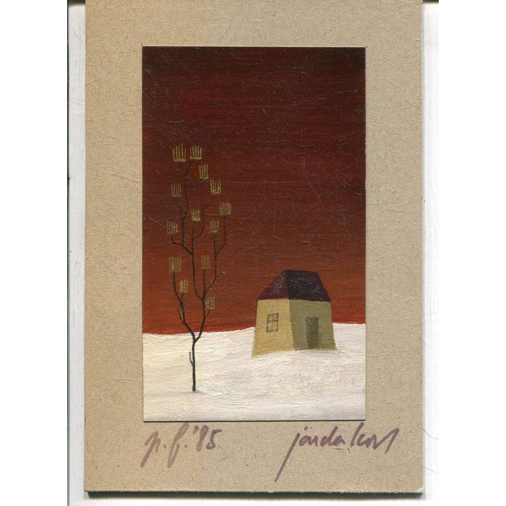Na samotě, lakovaná tempera (Jaroslav Koch) - 1984
