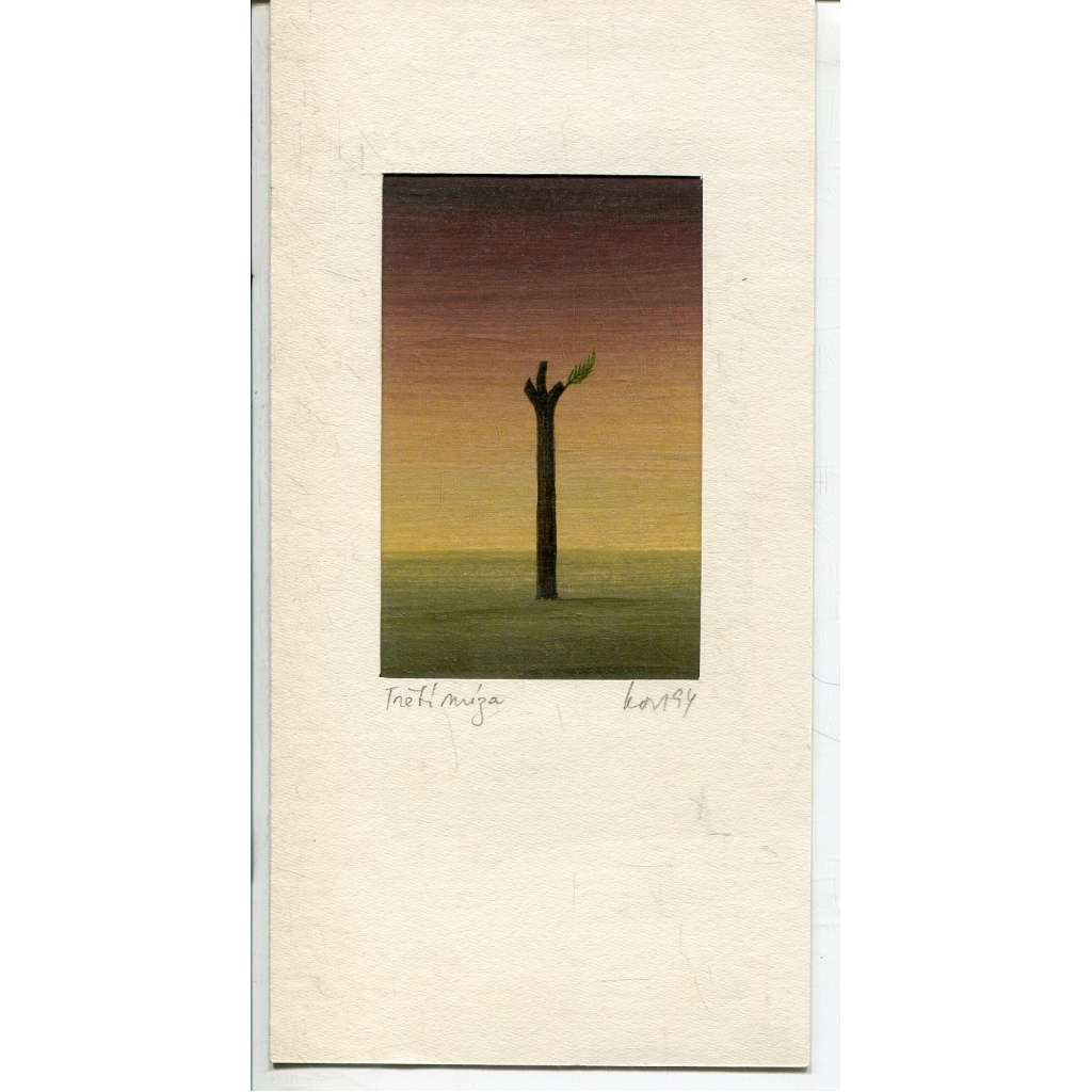 Třetí míza, lakovaná tempera (Jaroslav Koch) - 1994