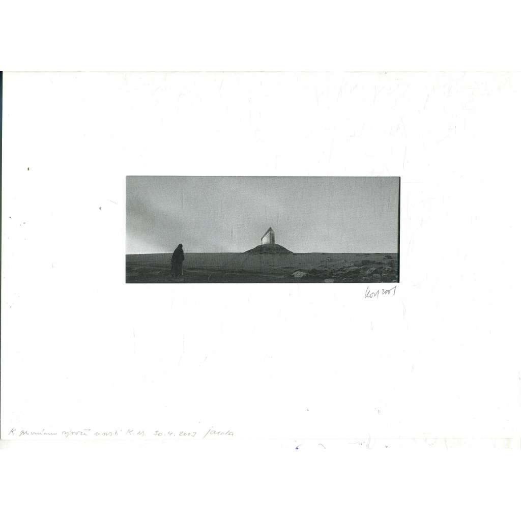 Poutník, koláž (Jaroslav Koch) - 2001