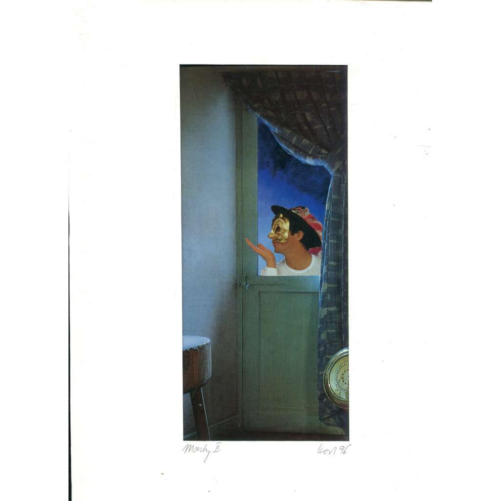 Masky II., koláž (Jaroslav Koch) - 1996