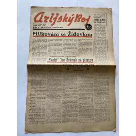 Arijský boj, ročník III., číslo 44/1942 - Ústřední list protižidovské ligy [časopis kolaborantů, nacismus, antisemitismus, protižidovské, Židé]