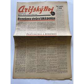 Arijský boj, ročník III., číslo 48/1942 - Ústřední list protižidovské ligy [časopis kolaborantů, nacismus, antisemitismus, protižidovské, Židé]