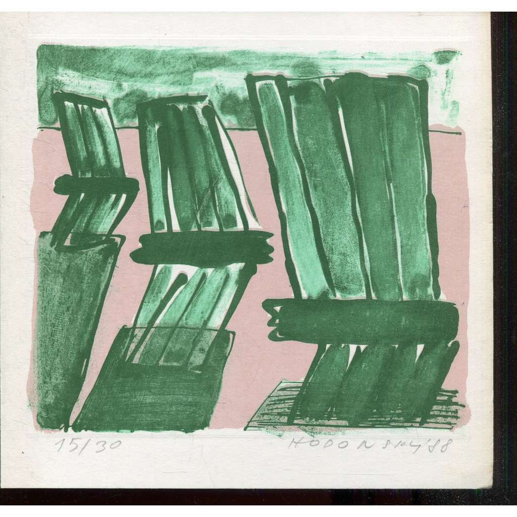 Plot, linořez (František Hodonský) 1988
