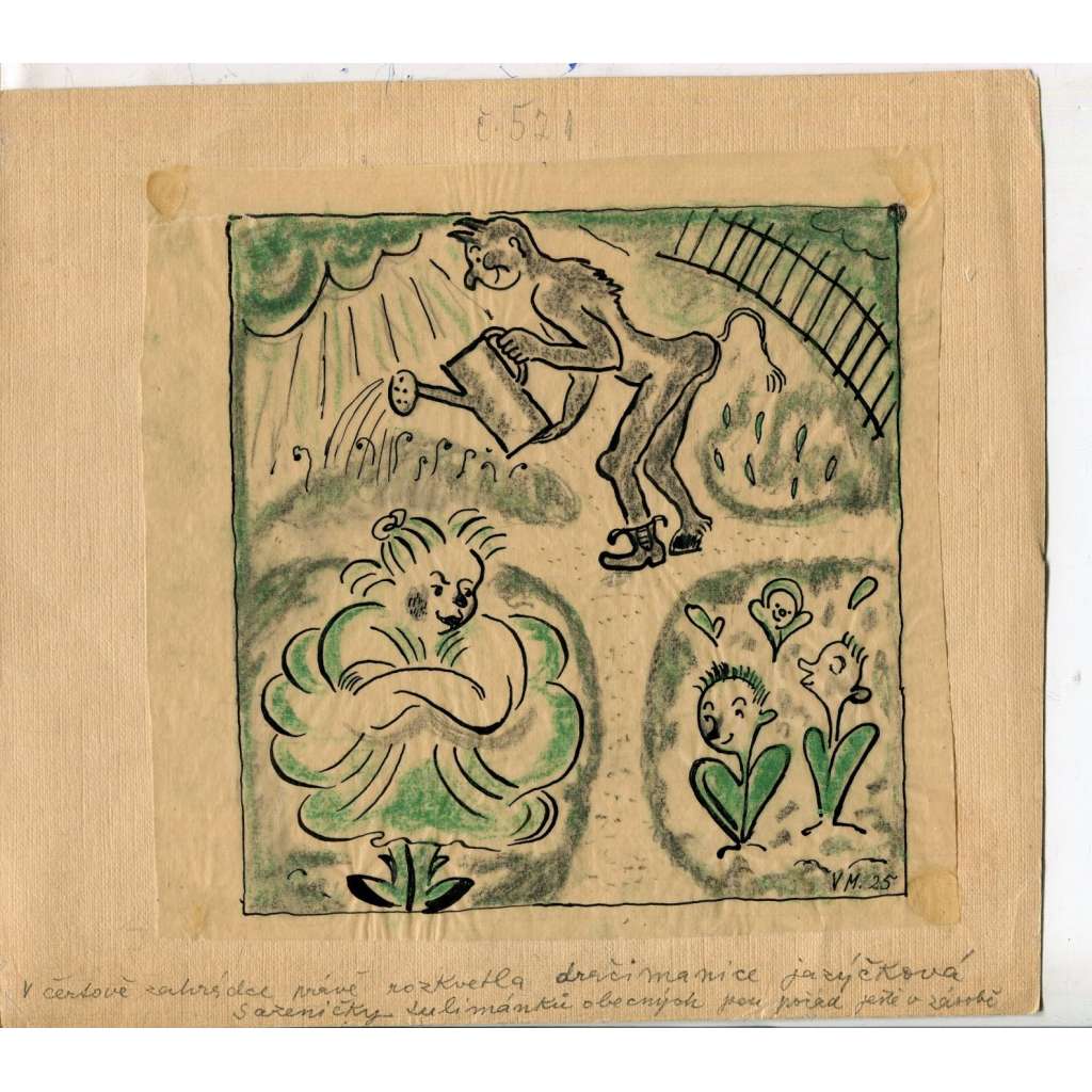 Čertova zahrádka, kresba (Karel Svolinský) - 1925