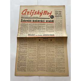 Arijský boj, ročník III., číslo 46/1942 - Ústřední list protižidovské ligy [časopis kolaborantů, nacismus, antisemitismus, protižidovské, Židé]