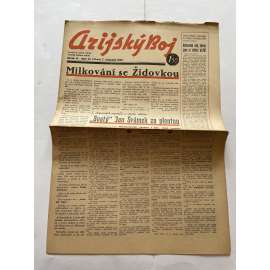 Arijský boj, ročník III., číslo 44/1942 - Ústřední list protižidovské ligy [časopis kolaborantů, nacismus, antisemitismus, protižidovské, Židé]