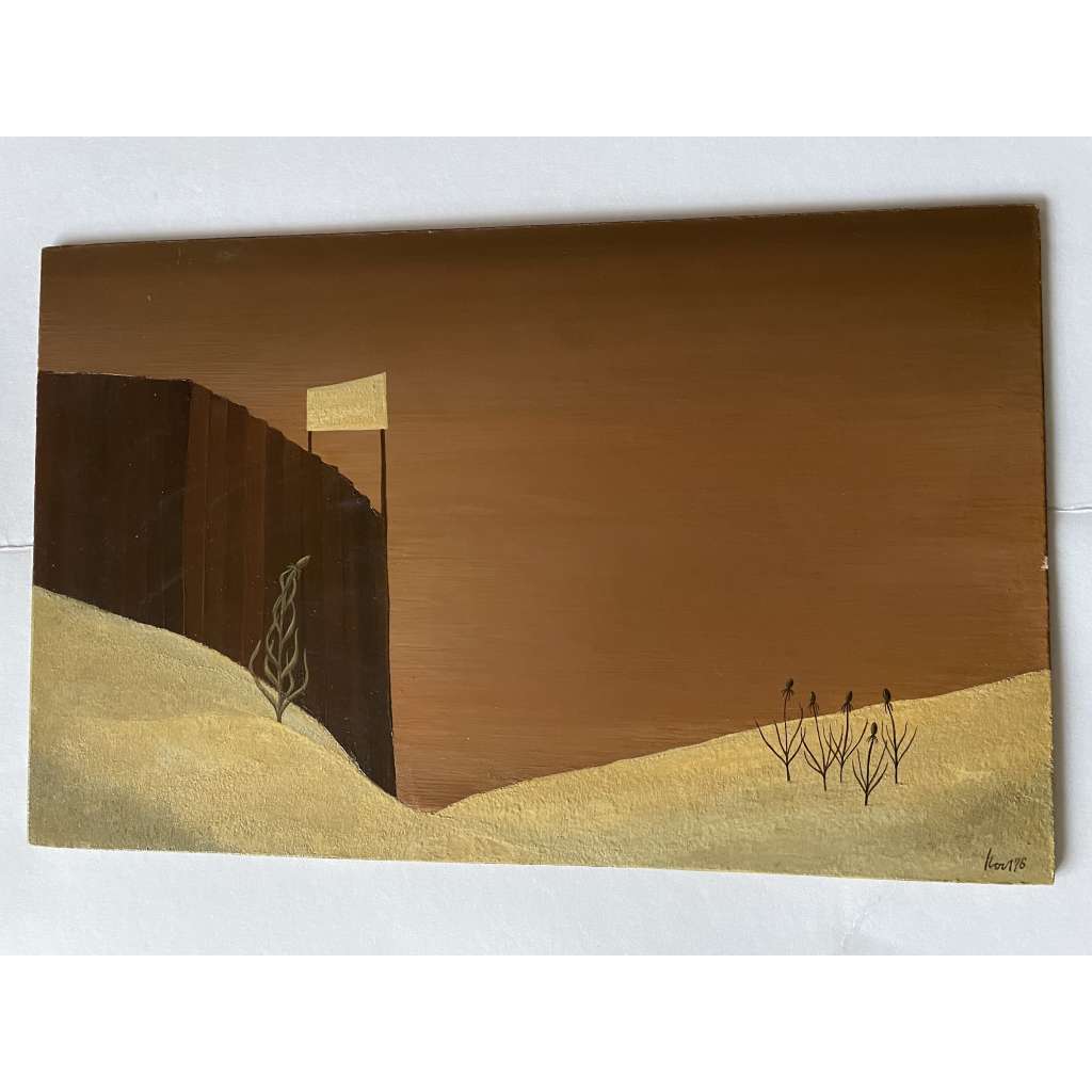 Žebráci, lakovaná tempera (Jaroslav Koch)