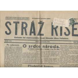 Stráž Říše, číslo 44/1931. Ústřední list Radikálních národovců československých (noviny, 1. republika)