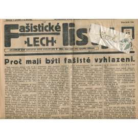 Fašistické listy, ročník III., číslo 17/1933. Oficiální list Národní obce fašistické (noviny, pravicová literatura, 1. republika)
