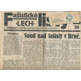 Fašistické listy, ročník III., číslo 39/1933. Oficiální list Národní obce fašistické (noviny, pravicová literatura, 1. republika)
