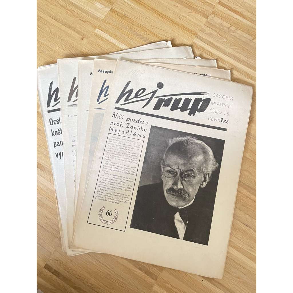 Hej rup, číslo 55, 56, 57, 59, 61, 64 a 65/1938 (Časopis mladých) - staré noviny, 1. republika (7 čísel)