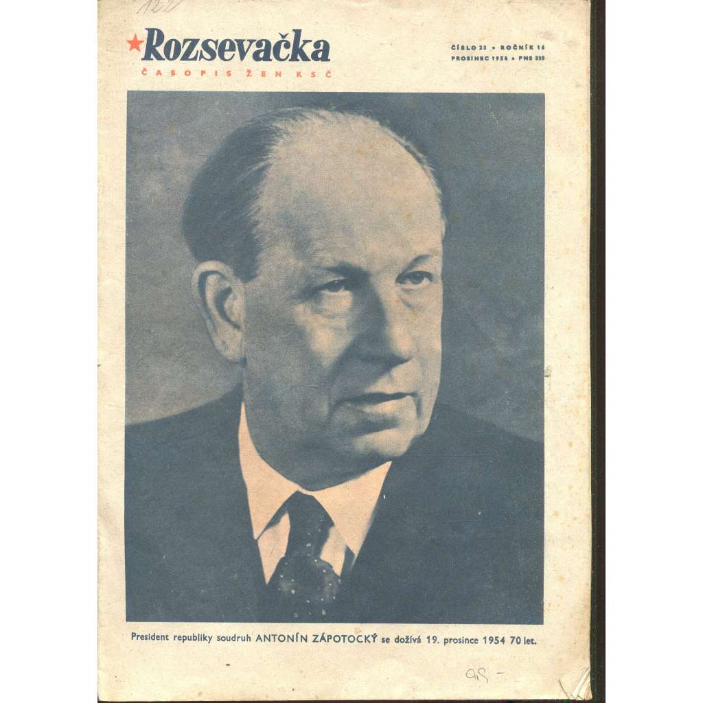 Rozsevačka, ročník 16., číslo 23/1954. Časopis čen KSČ