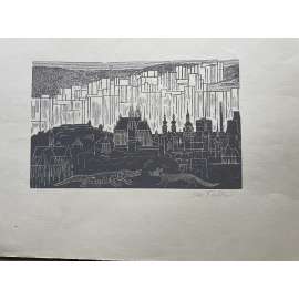 Brno, dřevoryt (Jiří Šindler)
