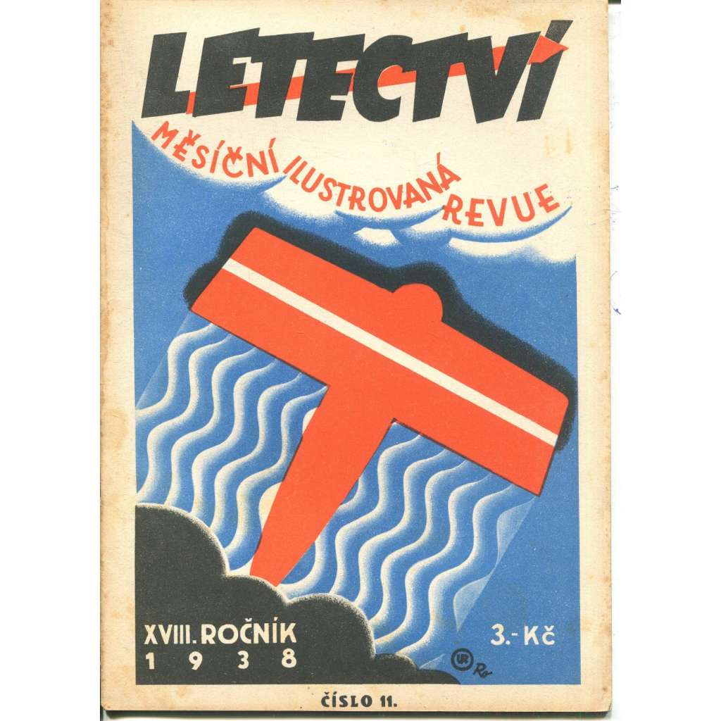 Letectví, číslo 11., ročník XVIII./1938. Měsíční ilustrovaná revue (letadla)