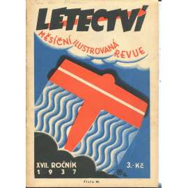 Letectví, číslo 10., ročník XVII./1937. Měsíční ilustrovaná revue (letadla)