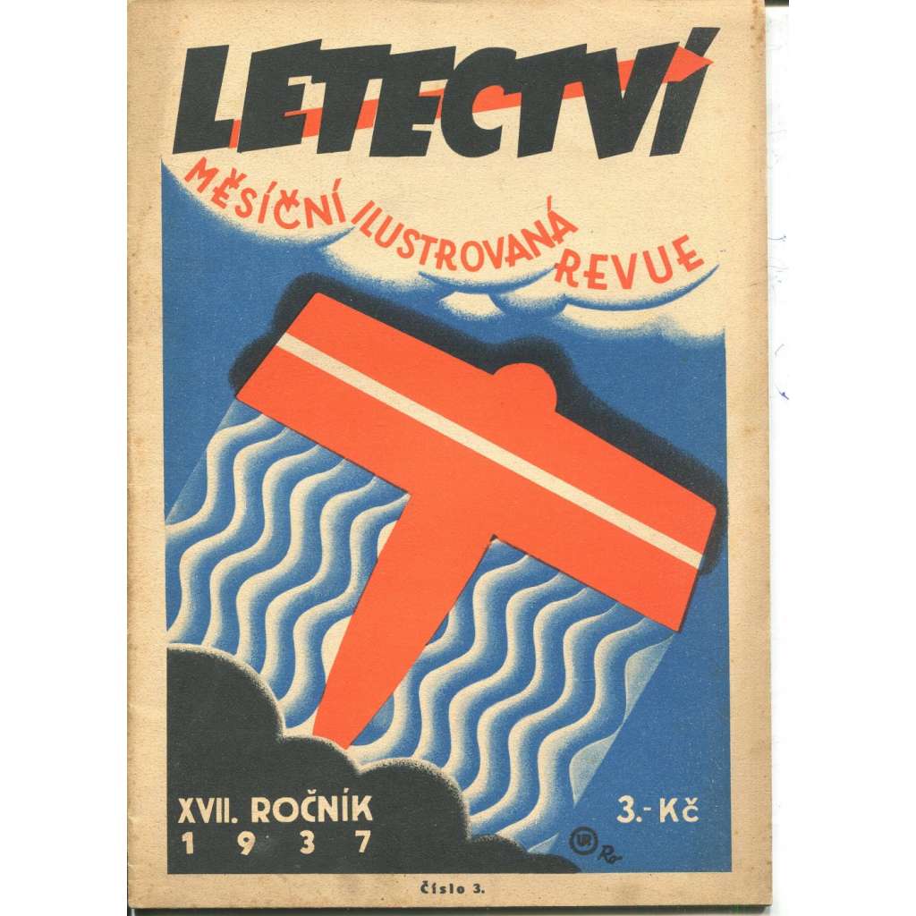 Letectví, číslo 3., ročník XVII./1937. Měsíční ilustrovaná revue (letadla)