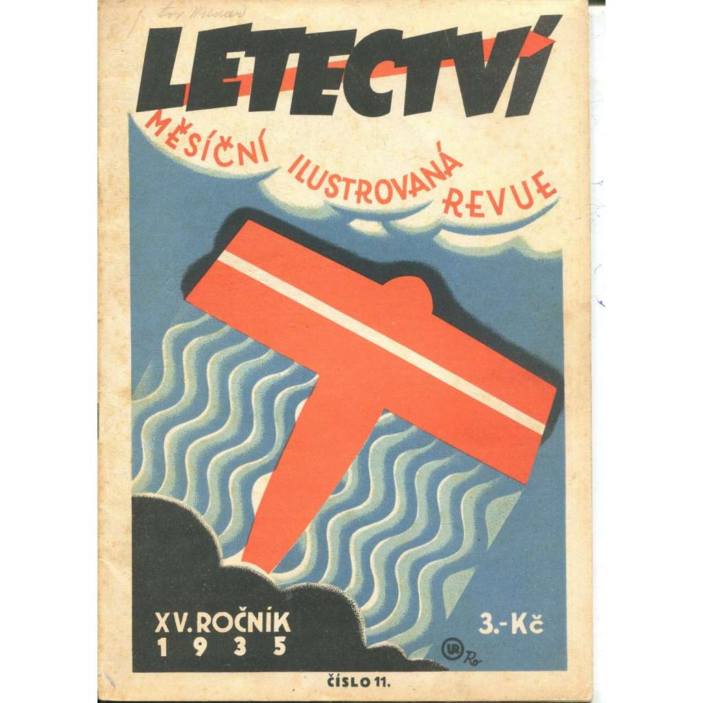Letectví, číslo 11., ročník XV./1935. Měsíční ilustrovaná revue (letadla)