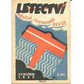 Letectví, číslo 11., ročník XV./1935. Měsíční ilustrovaná revue (letadla)