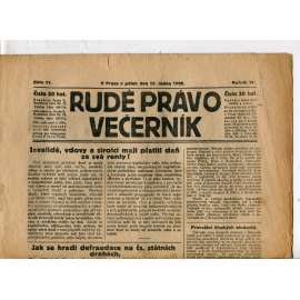 Rudé právo - večerník, ročník VII., číslo 11 (15.1.1926) - staré noviny, 1. republika