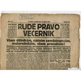 Rudé právo - večerník, ročník VII., číslo 90 (19.4.1926) - staré noviny, 1. republika