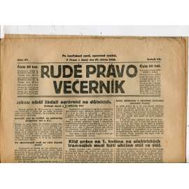 Rudé právo - večerník, ročník VII., číslo 97 (27.4.1926) - staré noviny, 1. republika