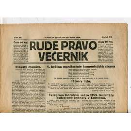 Rudé právo - večerník, ročník VII., číslo 99 (29.4.1926) - staré noviny, 1. republika