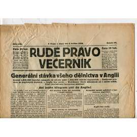 Rudé právo - večerník, ročník VII., číslo 102 (4.5.1926) - staré noviny, 1. republika