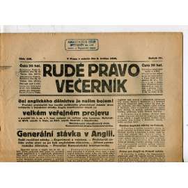 Rudé právo - večerník, ročník VII., číslo 106 (8.5.1926) - staré noviny, 1. republika