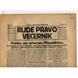 Rudé právo - večerník, ročník VII., číslo 112 (17.5.1926) - staré noviny, 1. republika