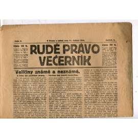 Rudé právo - večerník, ročník V., číslo 9 (11.1.1924) - staré noviny, 1. republika