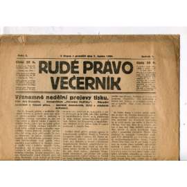 Rudé právo - večerník, ročník V., číslo 5 (7.1.1924) - staré noviny, 1. republika