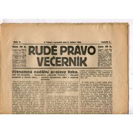 Rudé právo - večerník, ročník V., číslo 5 (7.1.1924) - staré noviny, 1. republika