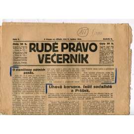 Rudé právo - večerník, ročník V., číslo 7 (9.1.1924) - staré noviny, 1. republika