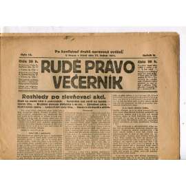 Rudé právo - večerník, ročník V., číslo 12 (15.1.1924) - staré noviny, 1. republika