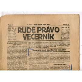 Rudé právo - večerník, ročník V., číslo 47 (26.2.1924) - staré noviny, 1. republika