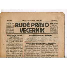 Rudé právo - večerník, ročník VIII., číslo 104 (5.5.1927) - staré noviny, 1. republika