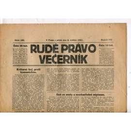 Rudé právo - večerník, ročník VIII., číslo 105 (6.5.1927) - staré noviny, 1. republika
