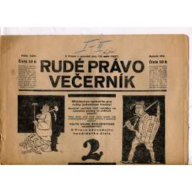 Rudé právo - večerník, ročník VIII., číslo 234 (10.9.1927) - staré noviny, 1. republika