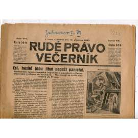 Rudé právo - večerník, ročník VIII., číslo 291 (19.12.1927) - staré noviny, 1. republika